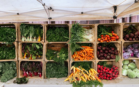 Farmers market fresh vegetables